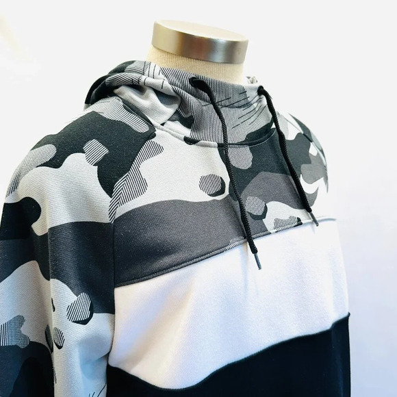 NIKE Men Long Sleeve Pullover Hoodie Multi-Colored Hoodie Sweat Shirt Sz Medium - Picture 3 of 13